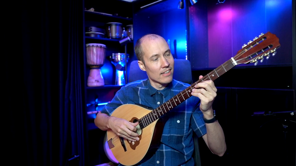 Mike plays Bouzouki